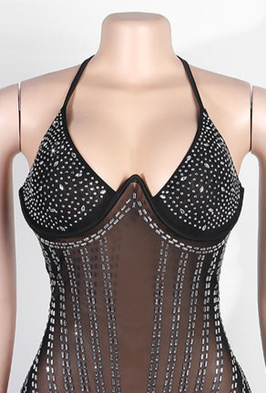 MIZ - SPARKLING STUD MINI DRESS