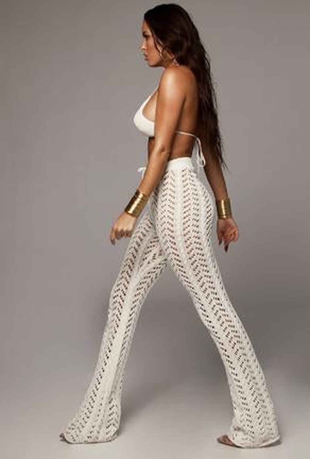 MONIQUE - KNIT CROCHET PANTS