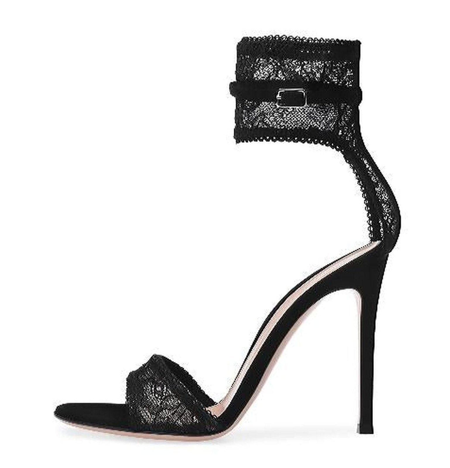 MUNECA - LACE ANKLE SANDALS