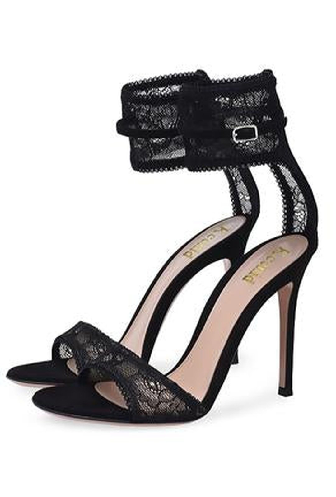 MUNECA - LACE ANKLE SANDALS