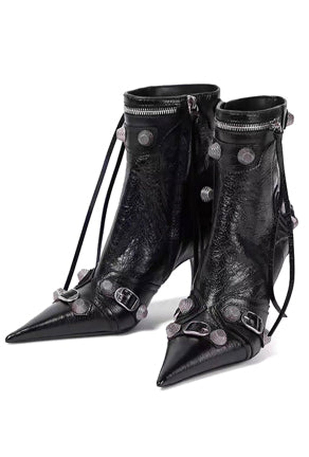 NICHOLETT - ANKLE STUD HEEL BOOTS