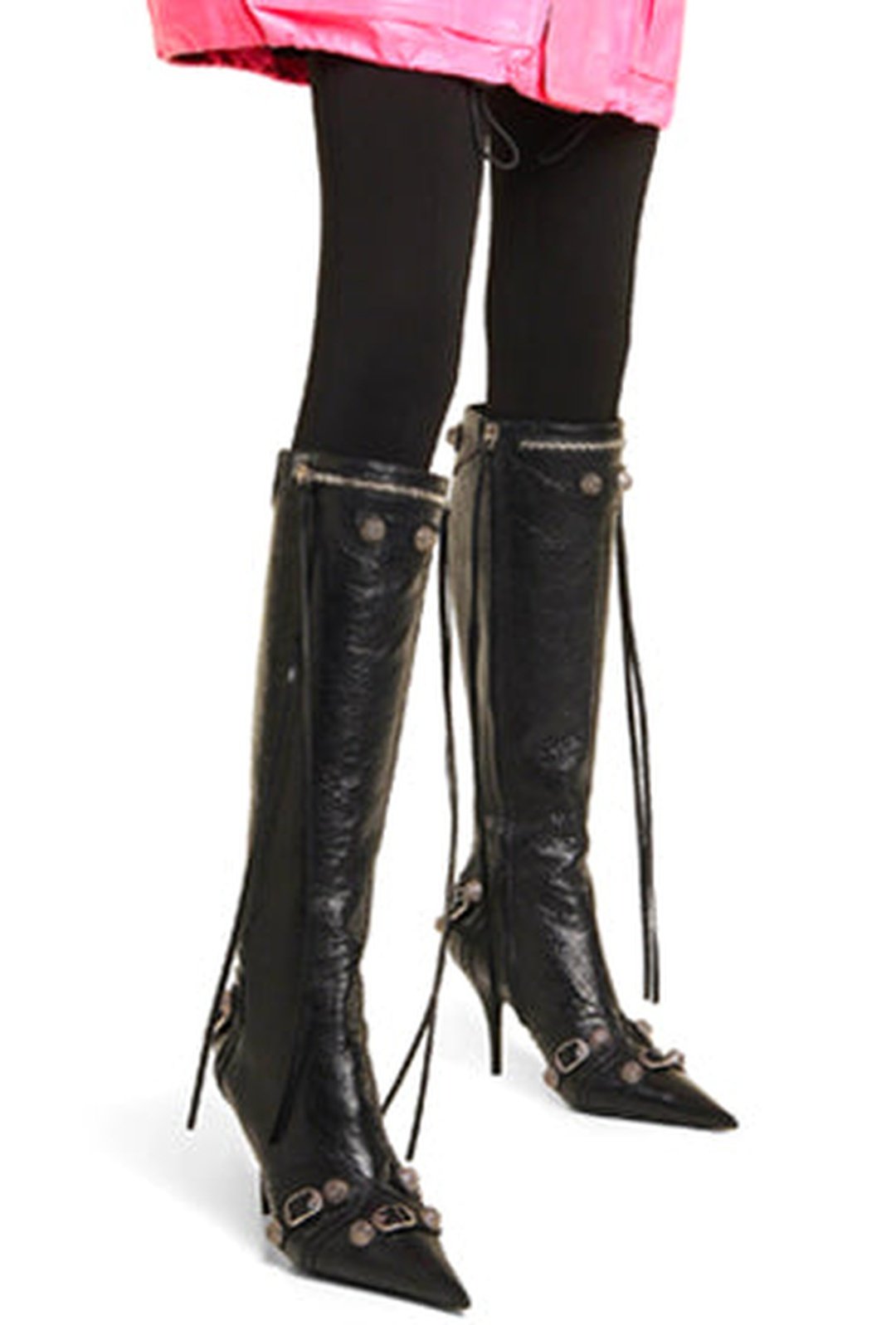 NICOL - KNEE STUD HEEL BOOTS