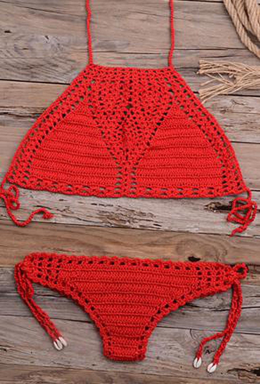 NIKIA - CROCHET 2 PIECE BEACHWEAR