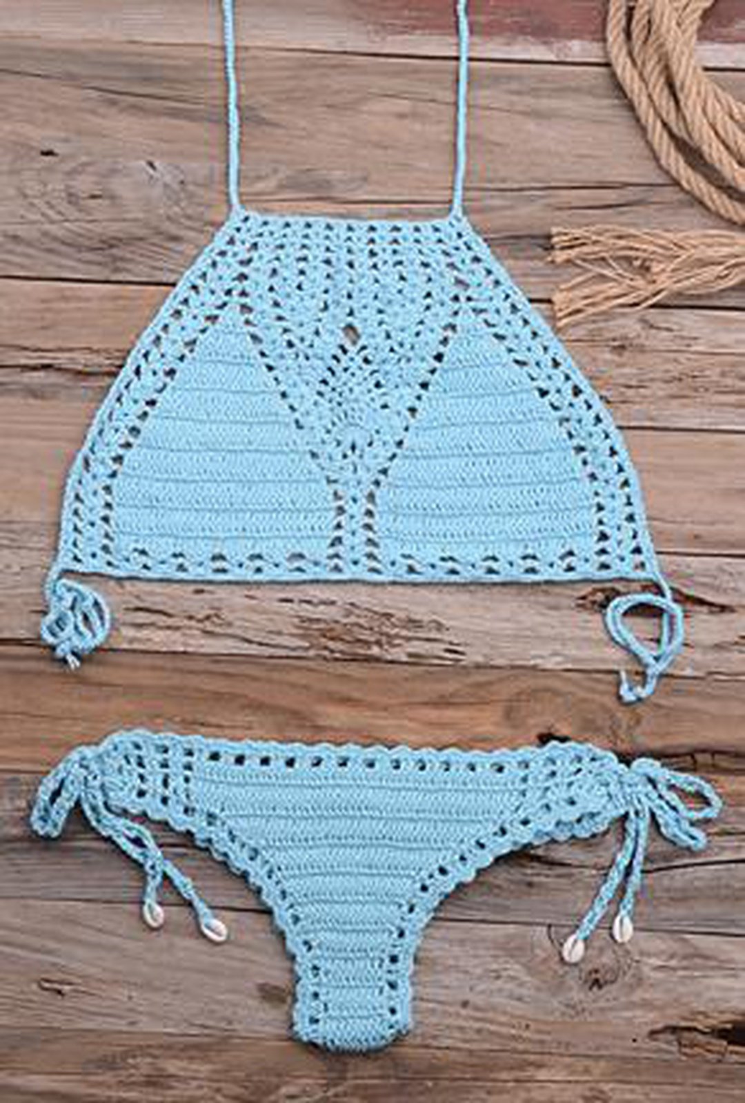 NIKIA - CROCHET 2 PIECE BEACHWEAR