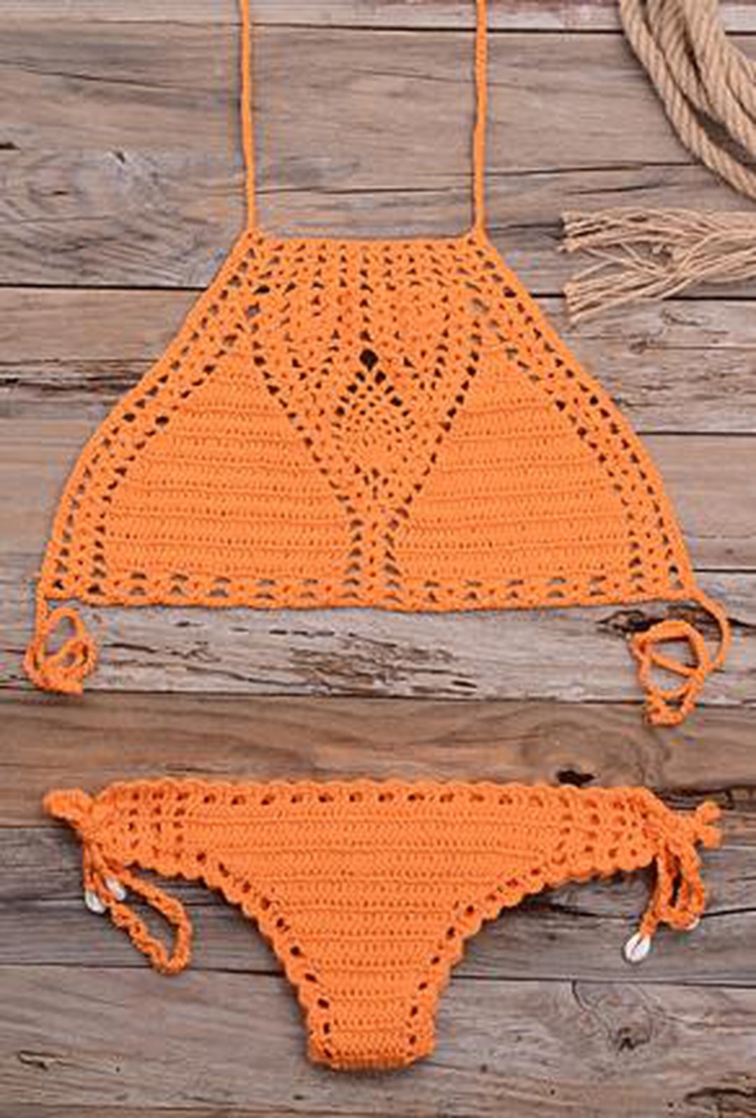 NIKIA - CROCHET 2 PIECE BEACHWEAR