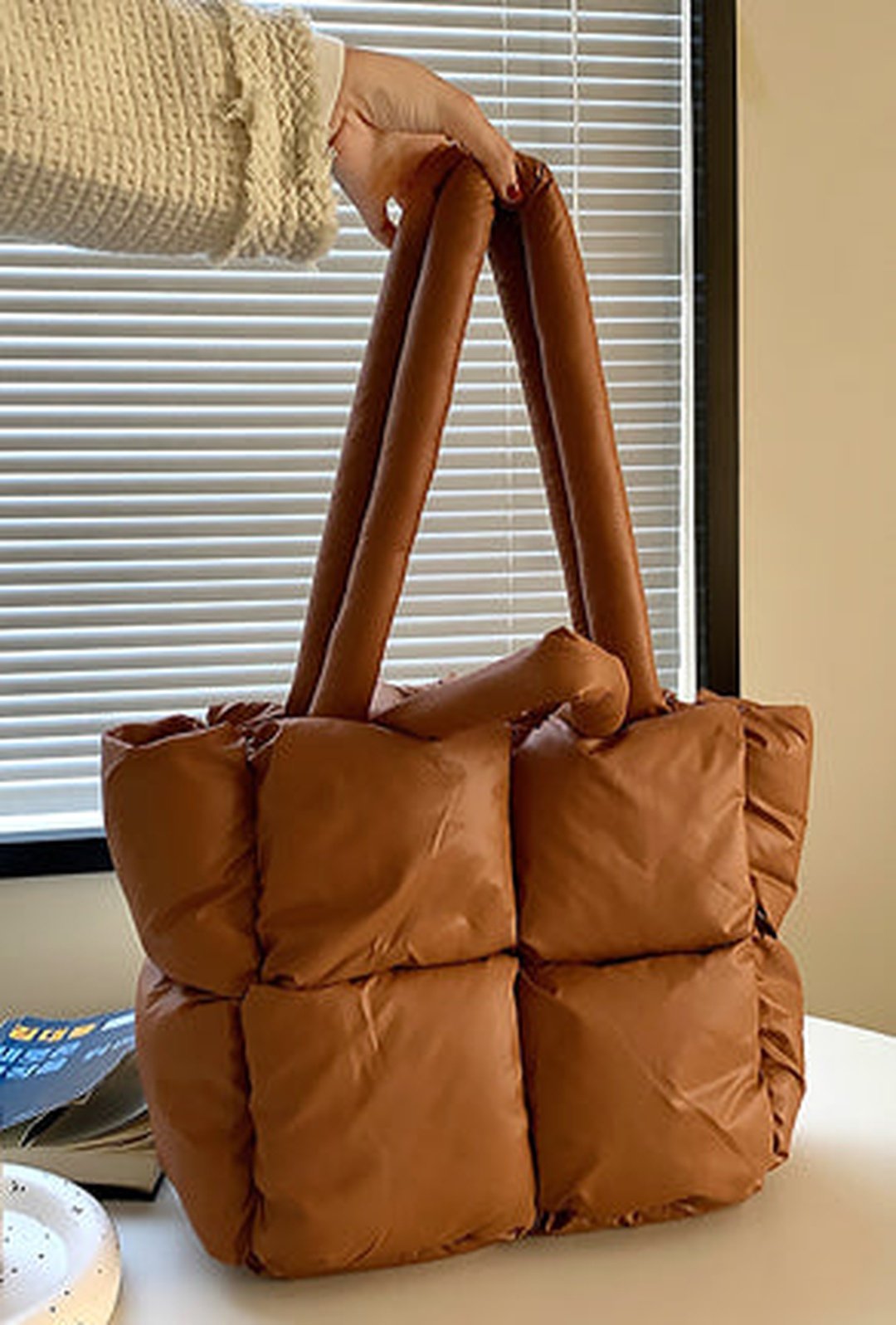 PAM - BORSA TOTE PUFFY TRAPUNTATA