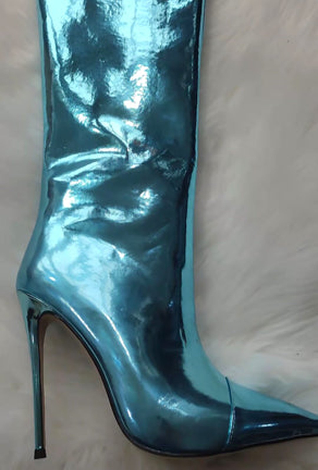 PEIGE - METALLIC KNEE HIGH BOOTS