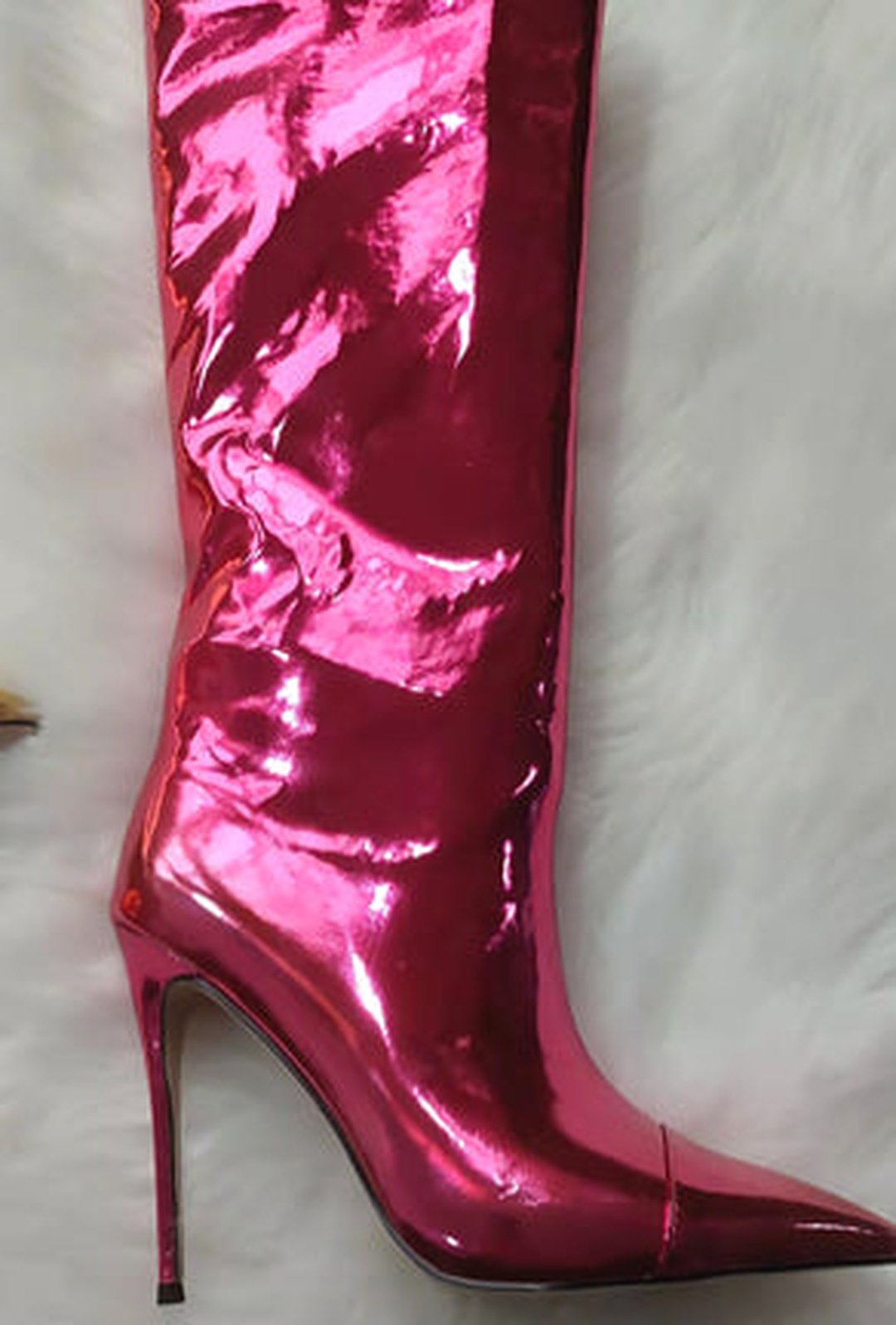 PEIGE - METALLIC KNEE HIGH BOOTS