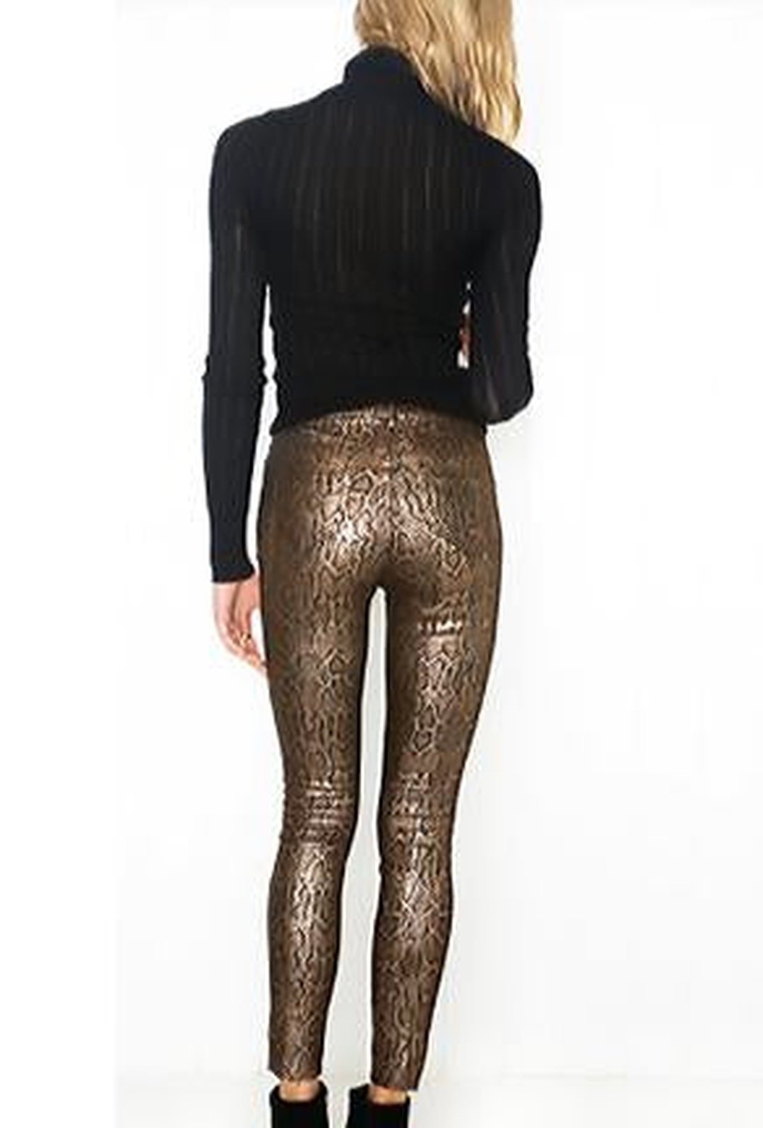 RESE - GOLD PYTHON PRINT JEANS