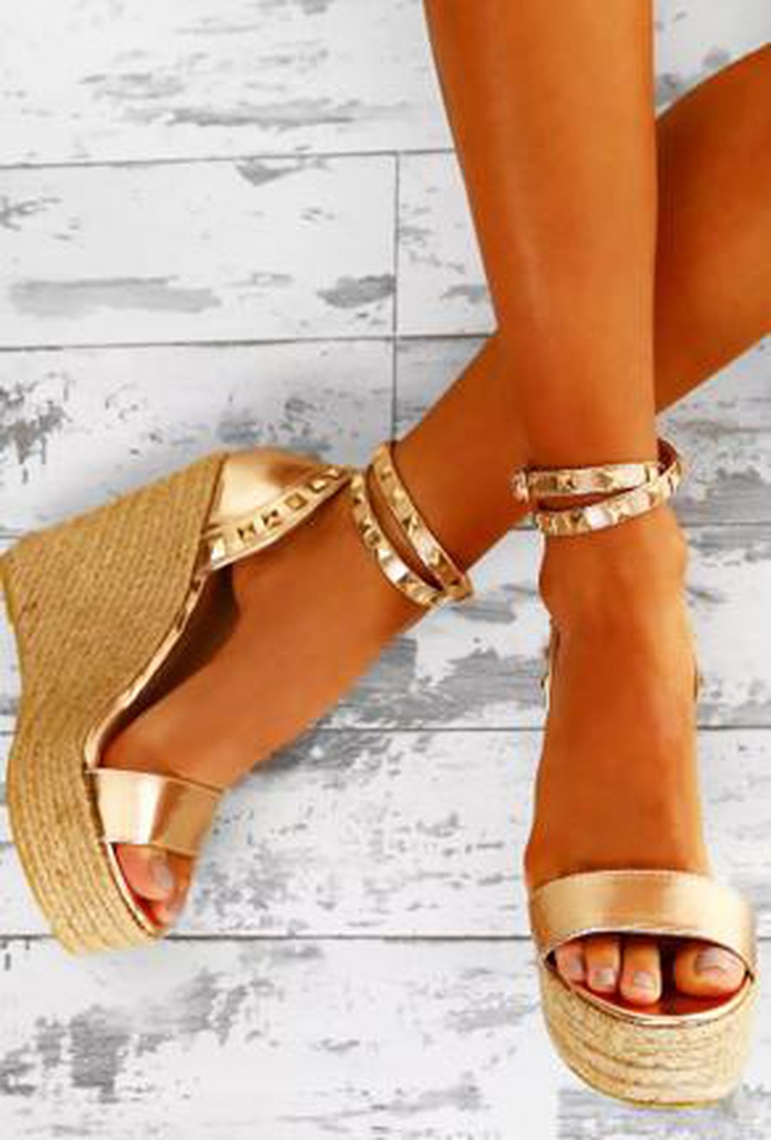 RITA - STUDROCK WEDGE HEELS