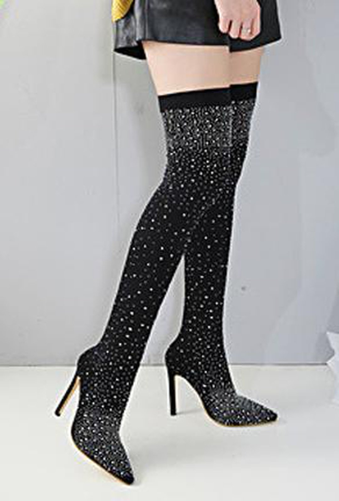 SANNI - SPARKLE STOCKING BOOTS