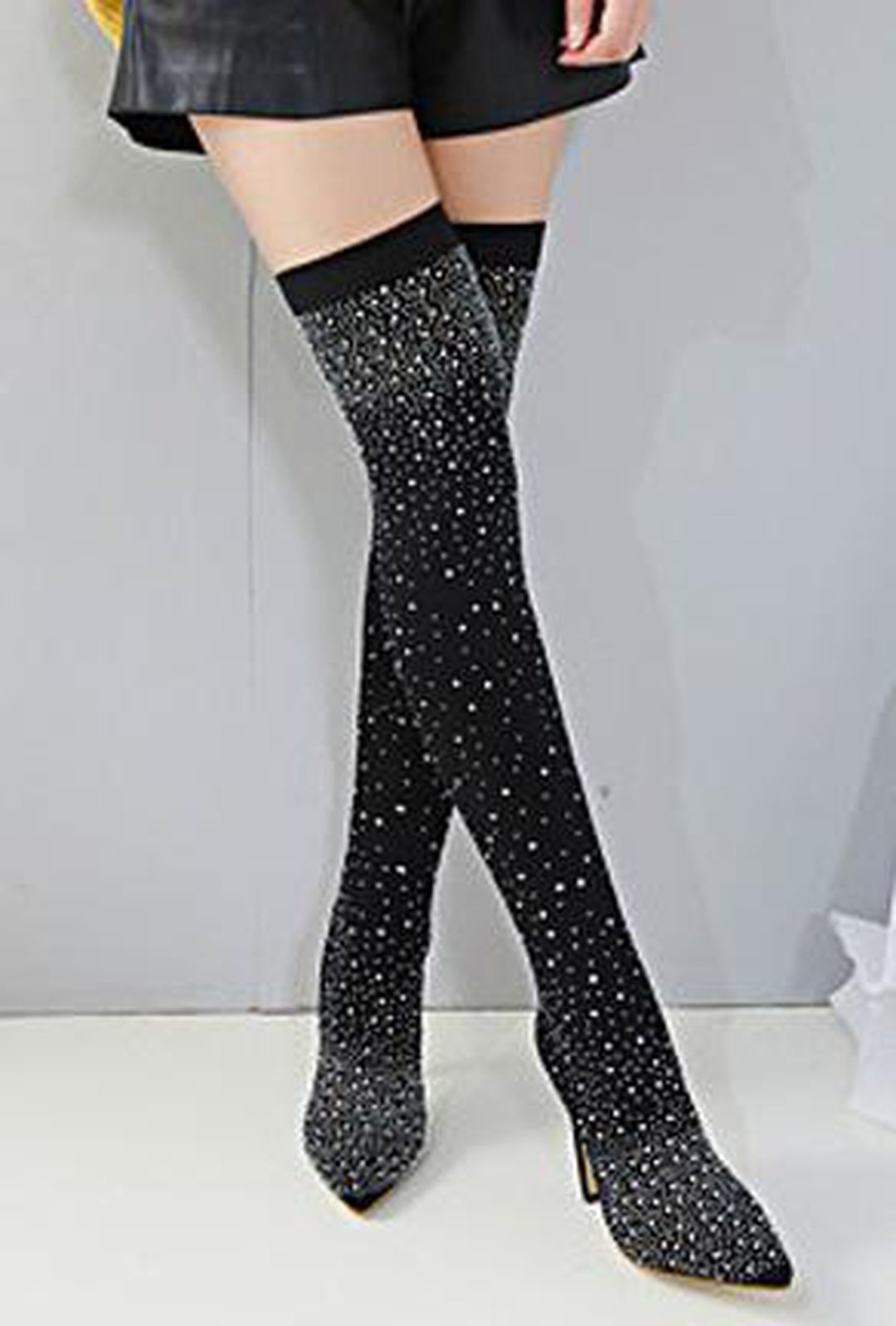 SANNI - SPARKLE STOCKING BOOTS