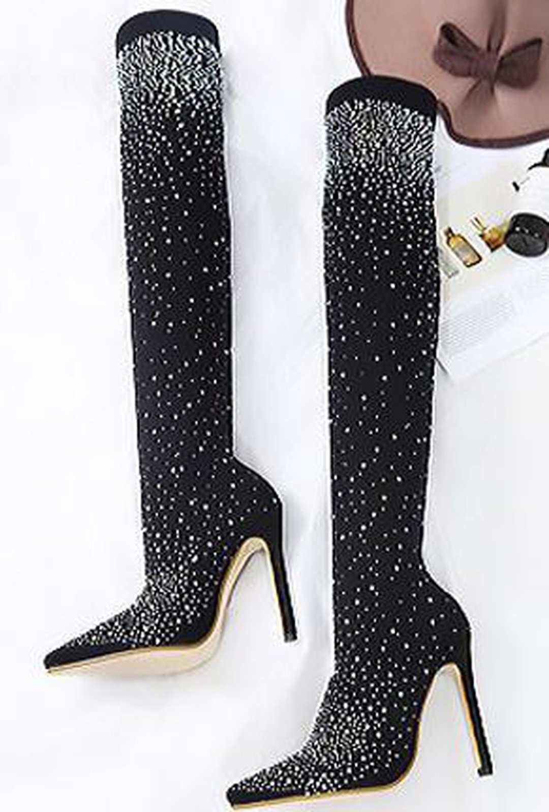 SANNI - SPARKLE STOCKING BOOTS