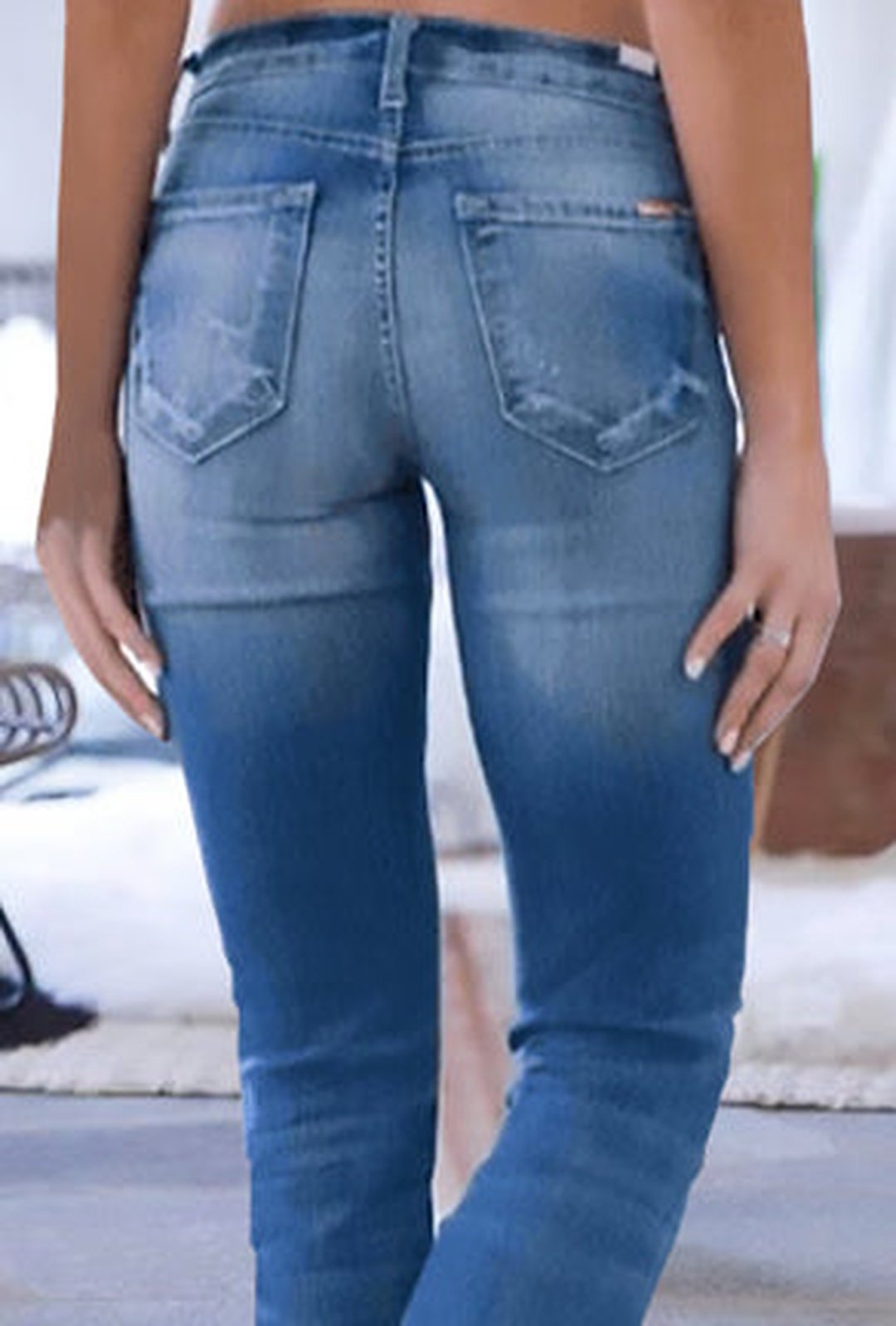 SHAY - FITTED FLARE HEM JEANS