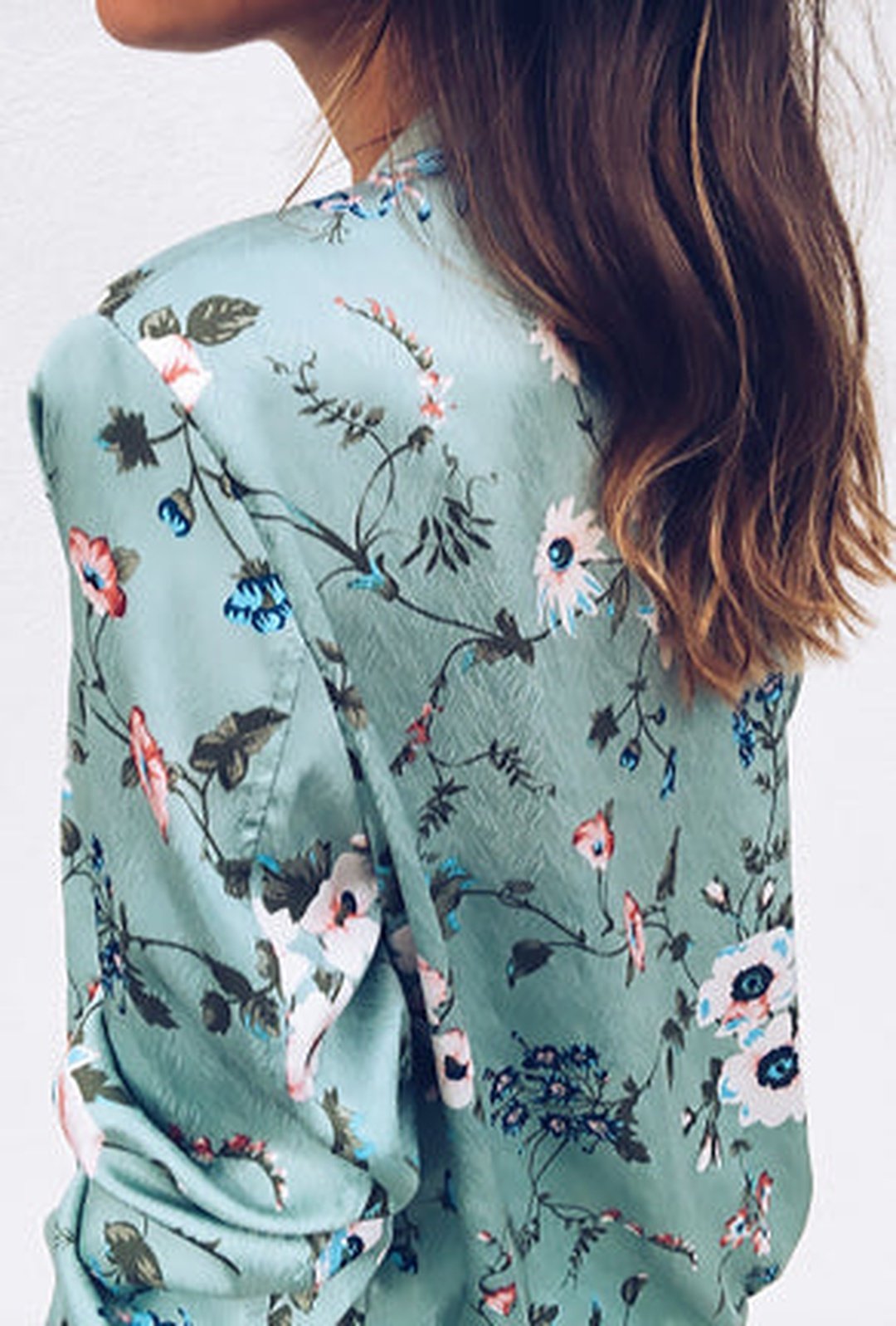 SHEERE - FLORAL BOMBER JACKET