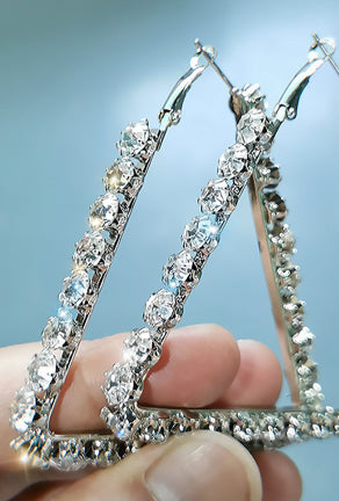 SITA - DIAMANTE HOOP EARRING