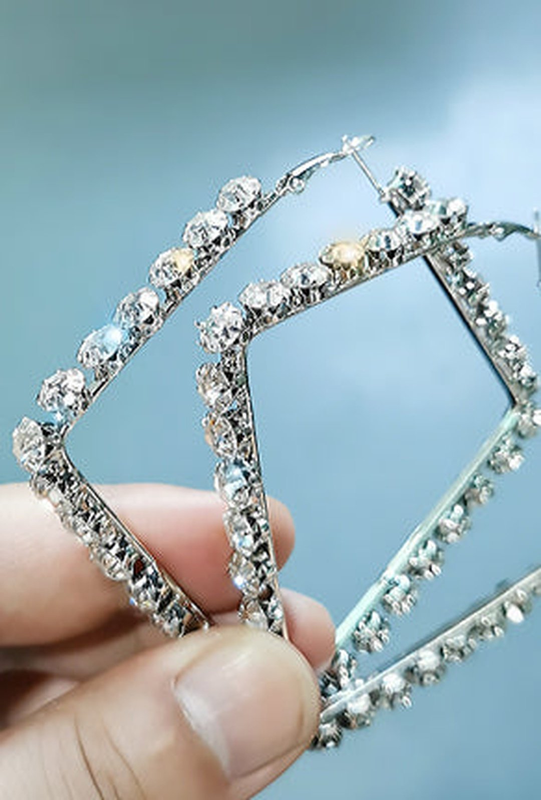 SITA - DIAMANTE HOOP EARRING