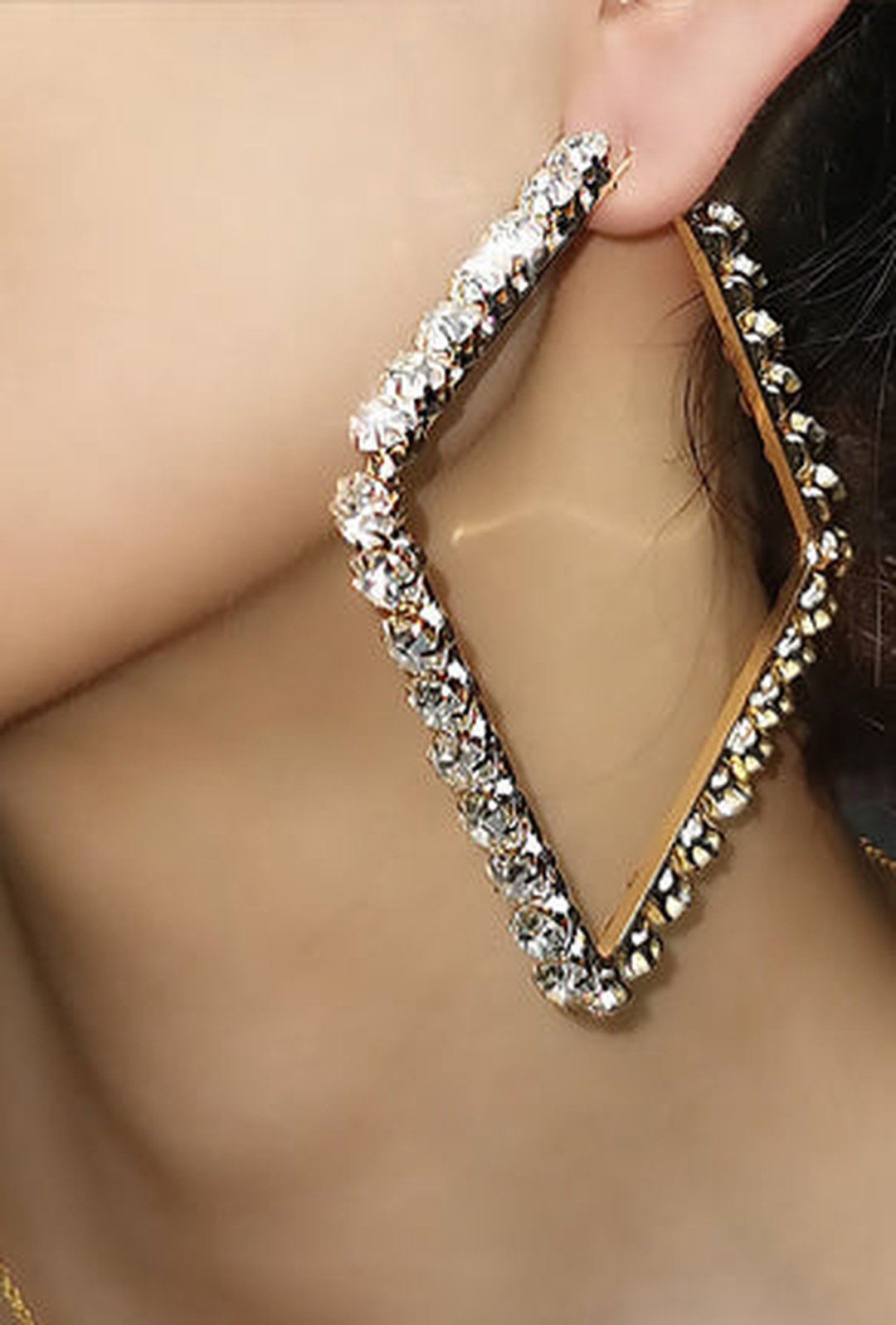 SITA - DIAMANTE HOOP EARRING