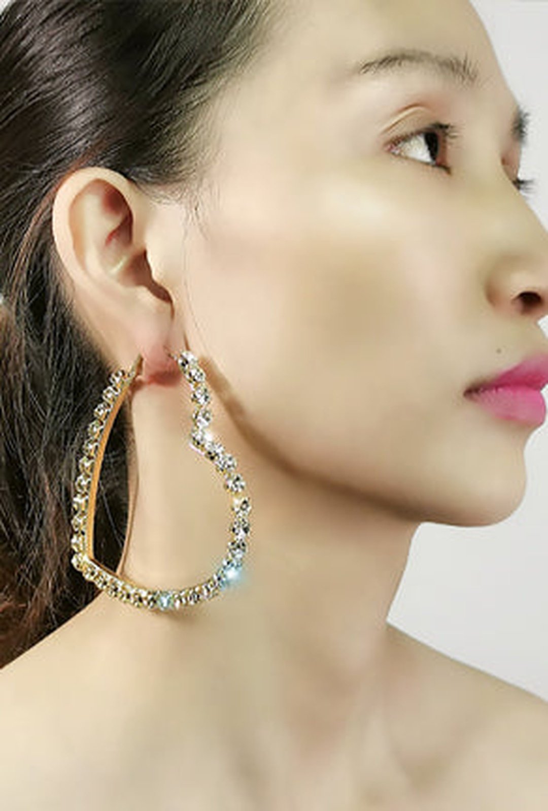 SITA - DIAMANTE HOOP EARRING