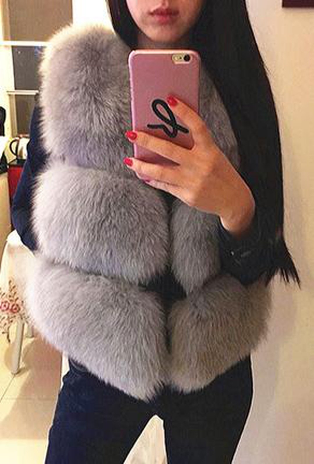 SOFIA - PUFFY BOLERO FUR VEST