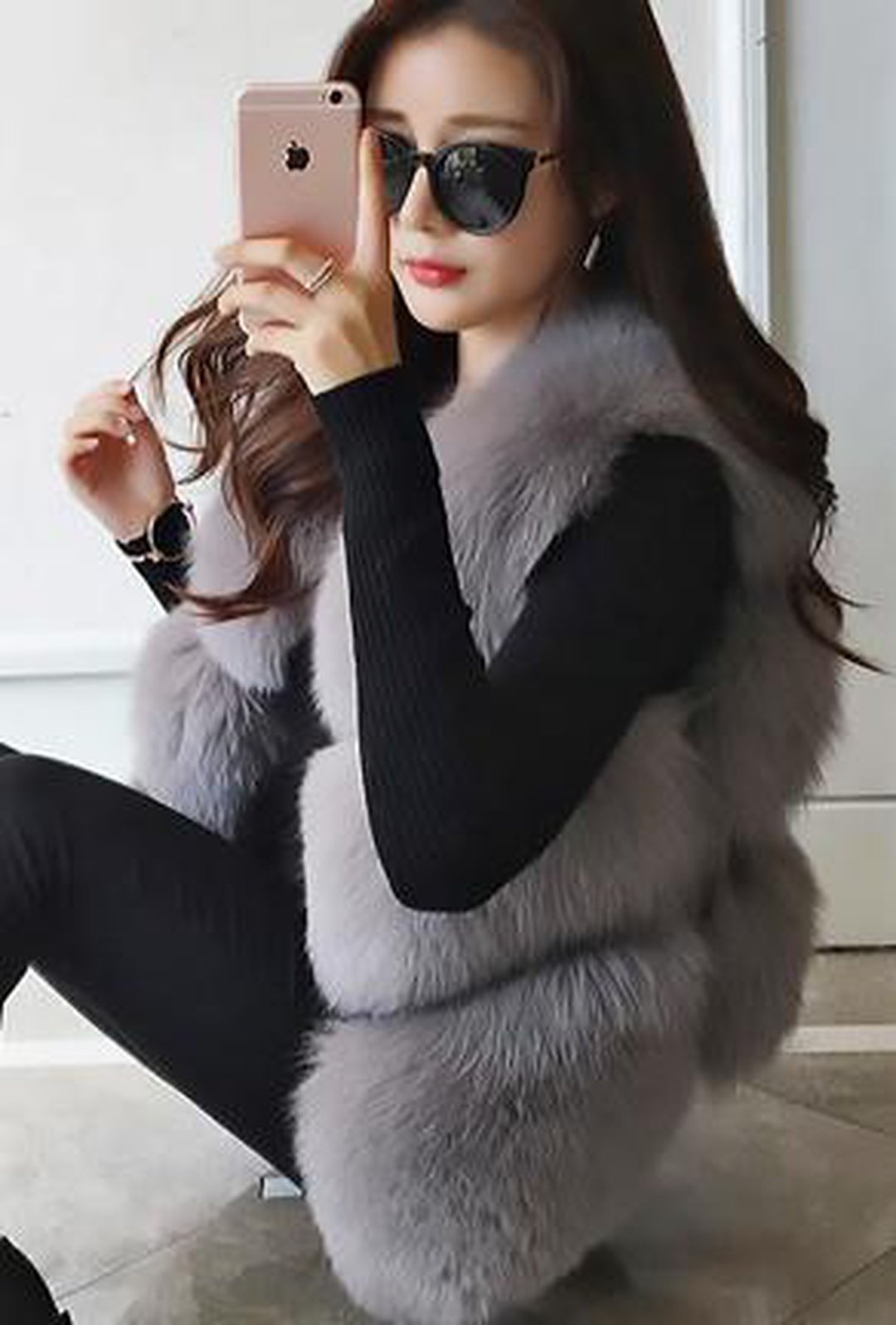 SOFIA - PUFFY BOLERO FUR VEST