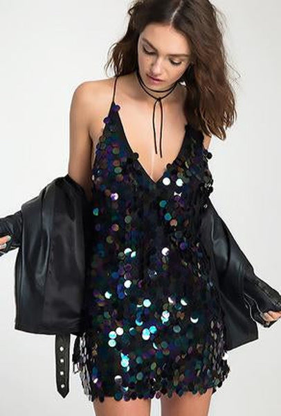 STARI - SEQUINS TANK DRESS