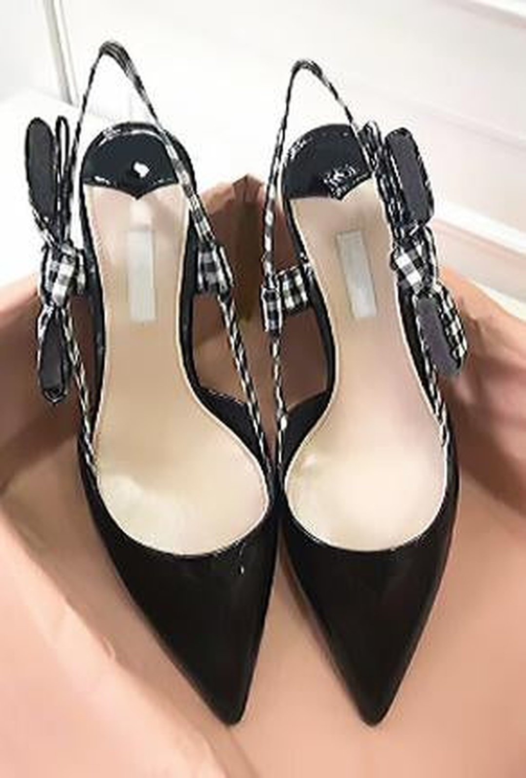 STEFANI - RIBBON SLINGBACK HEELS