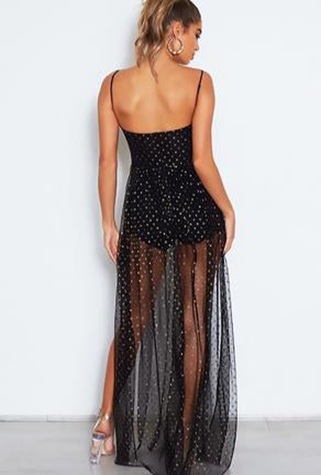 TENNY - SPARKLING SHEER DRESS