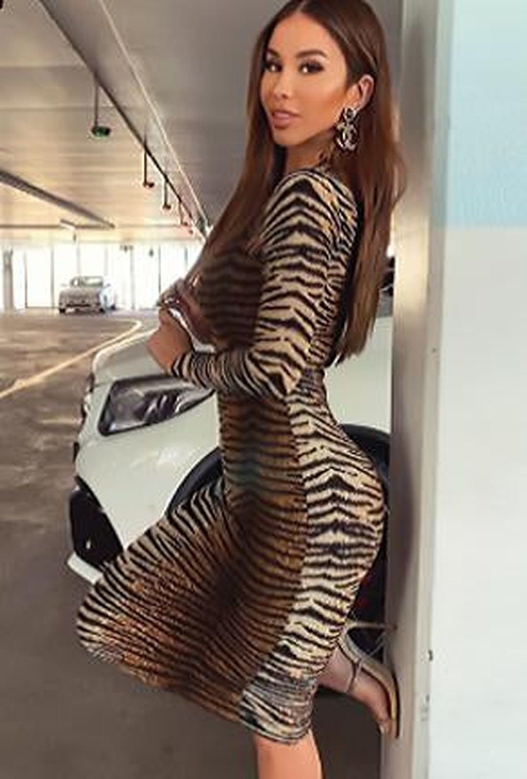 TONI - ANIMAL PRINTED DRESS