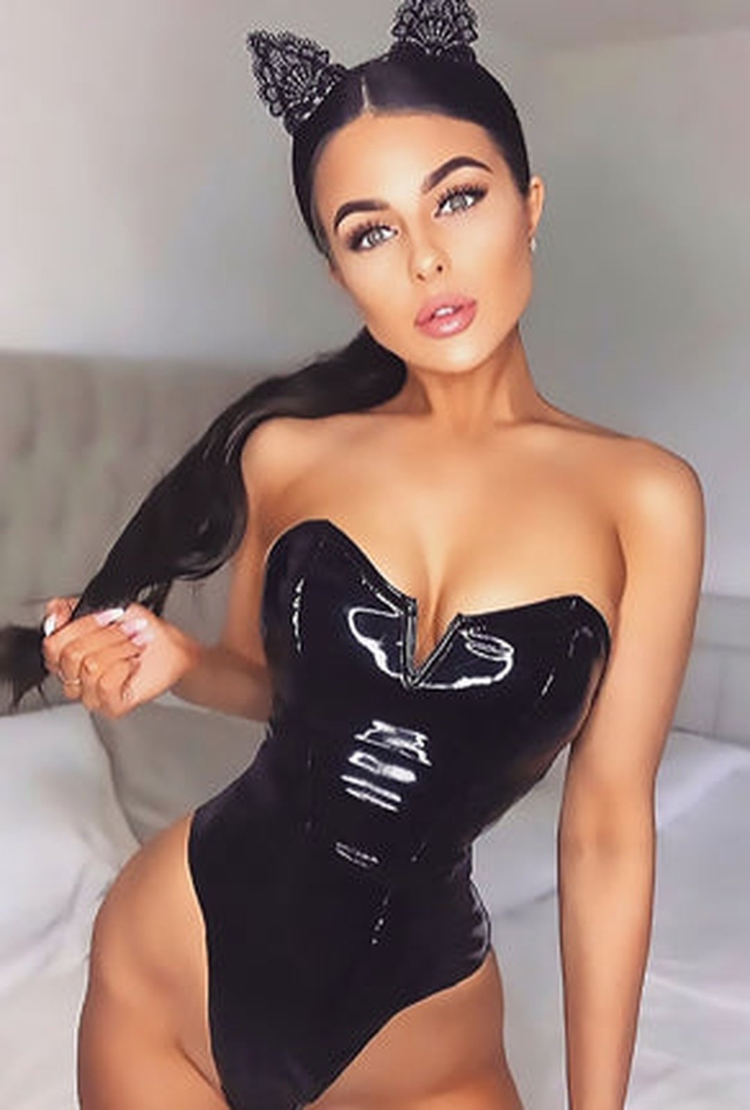 VALERIE - LATEX BUSTIER BODYSUIT