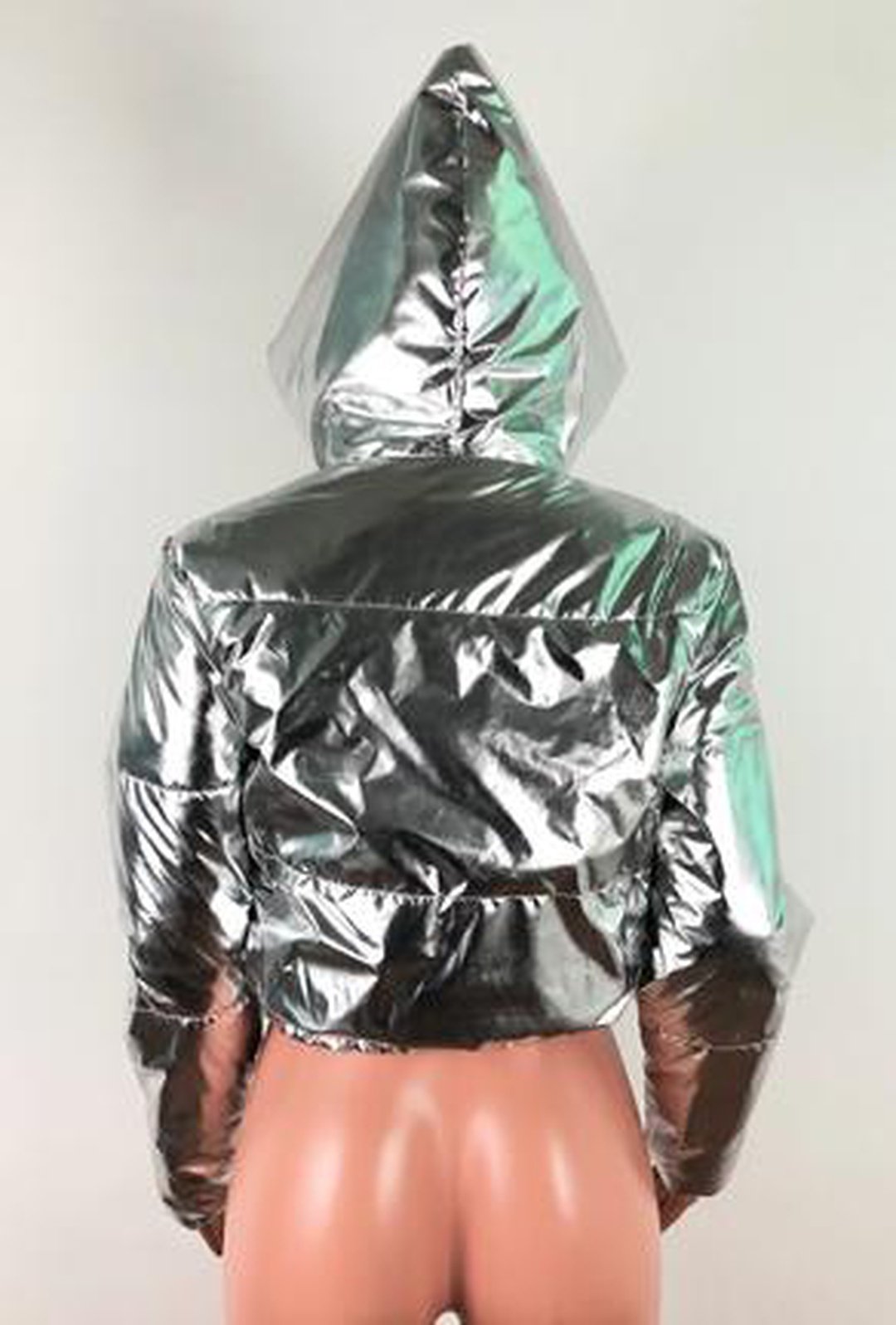 VALORA - METALLIC CROP JACKET