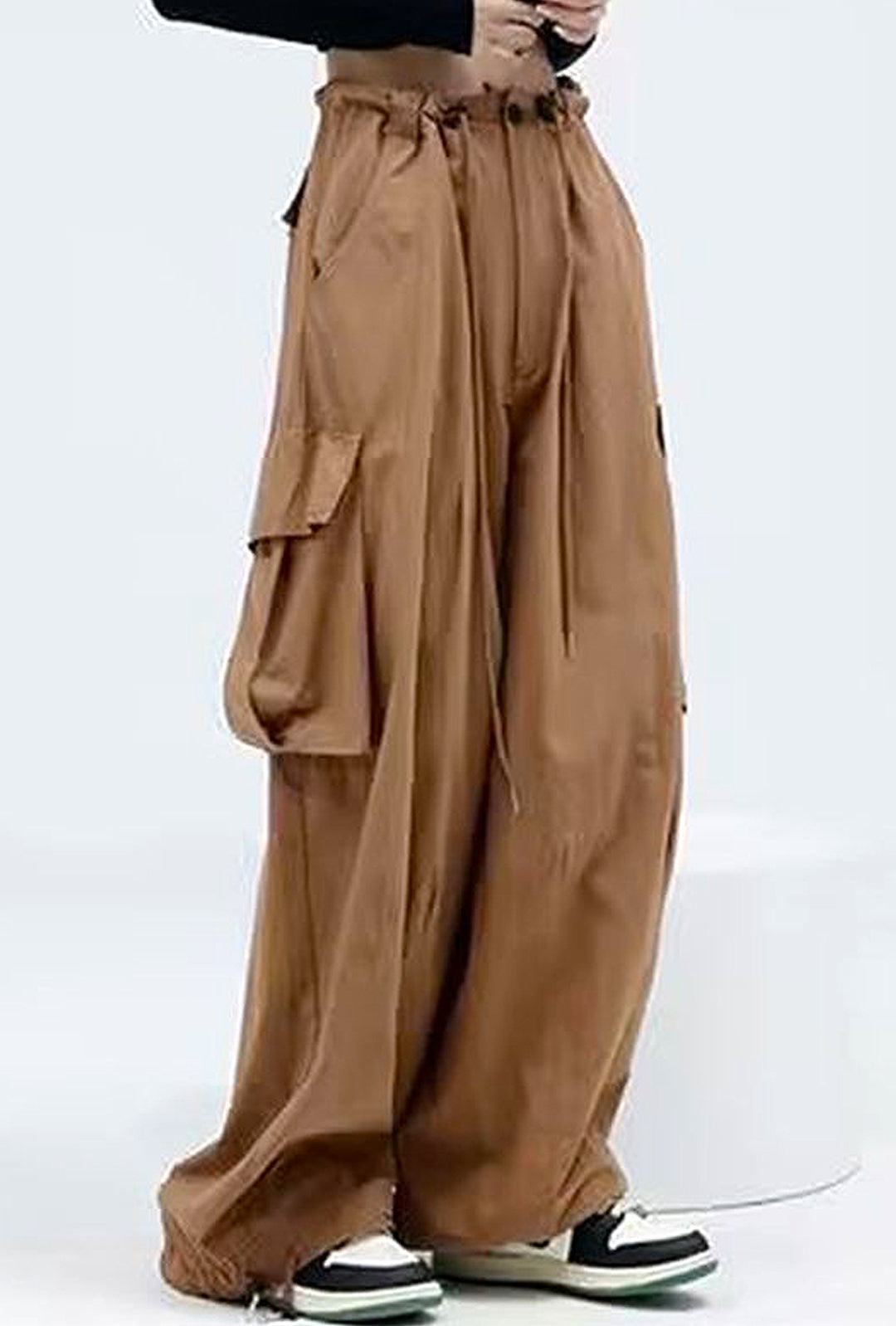 YAZZY - BAGGY CARGO PARACHUTE PANTS